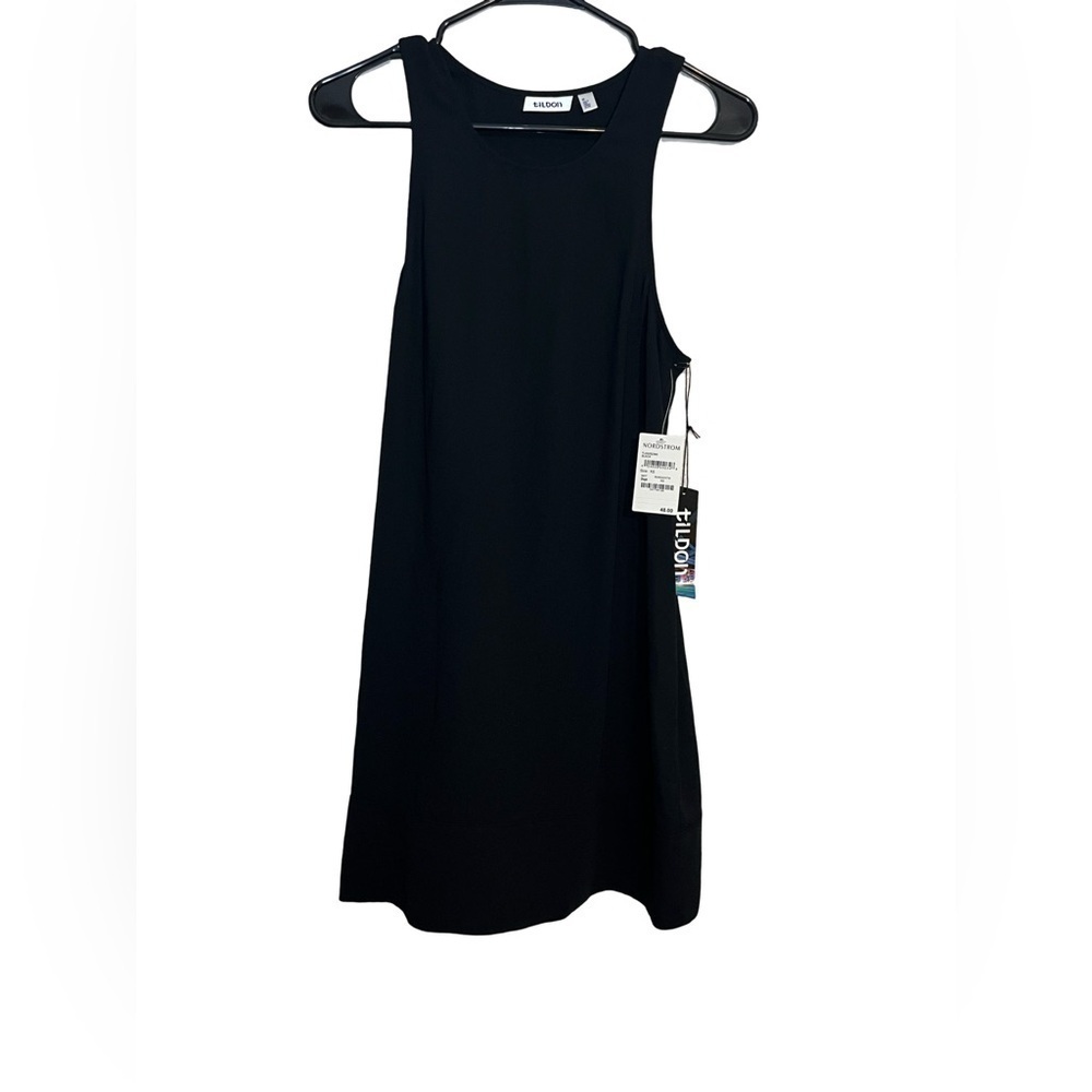 Tildon Black Sleeveless Shift Dress XS NWT – Perfect Little Black Dress! - Picture 3 of 6